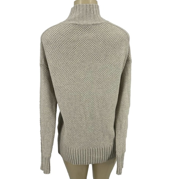 Everlane XS Women Turtle Neck Cashmere Blend Pullover Sweater Knit Recycled 4-4 - Picture 3 of 8